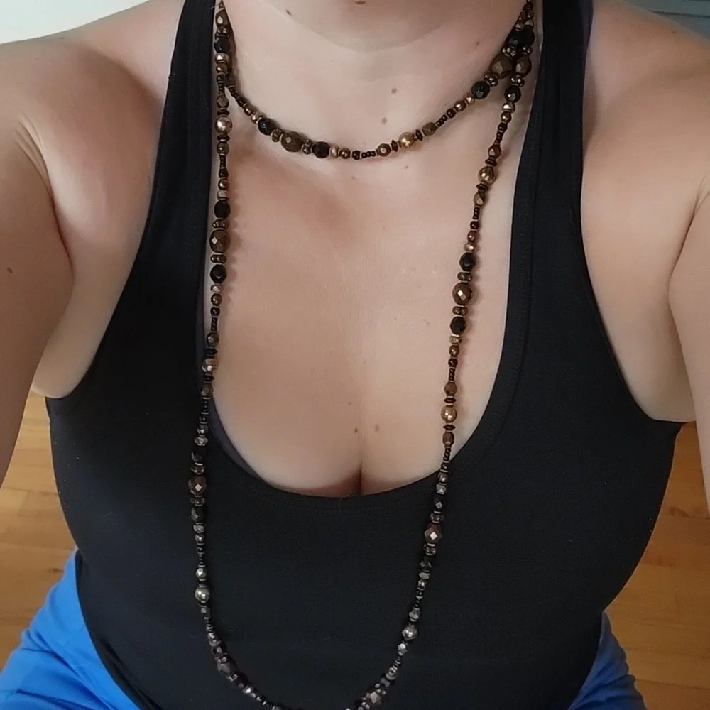 VTG glass necklace - Picture 8 of 8